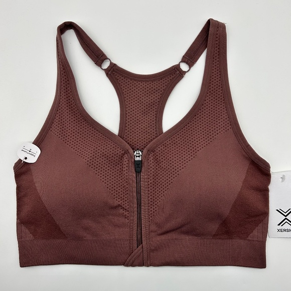 Xersion Women's Rose Taupe Medium Support Sports Bra Size M L - Picture 6 of 11